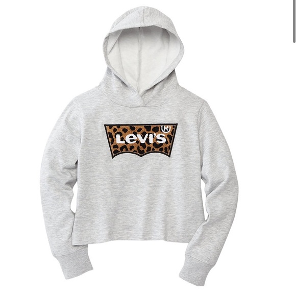 Other - levi’s cheetah cropped hoodie